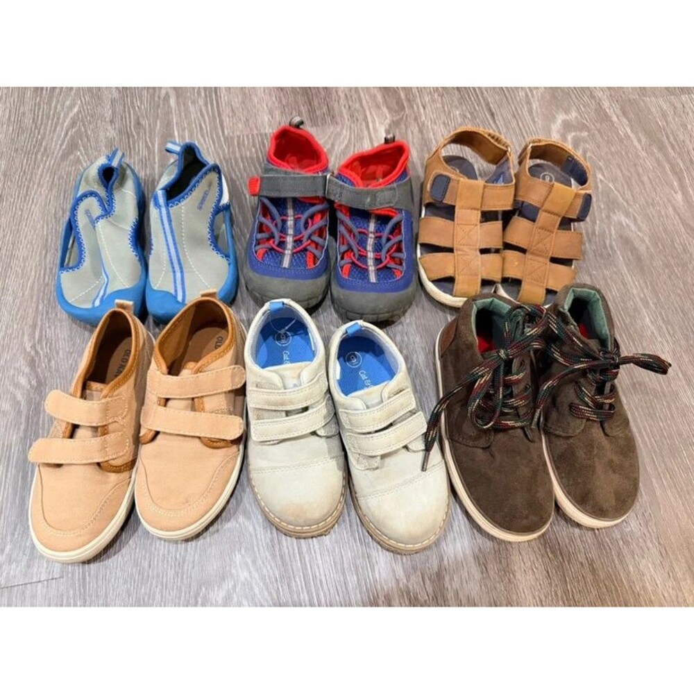 Bundle of 6 Boys Toddler Shoes Size 9